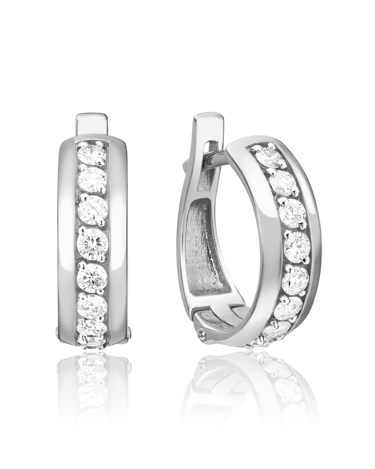 

Серьги из белого золота PLATINA jewelry 02-0617-00, бриллиант, 02-0617-00