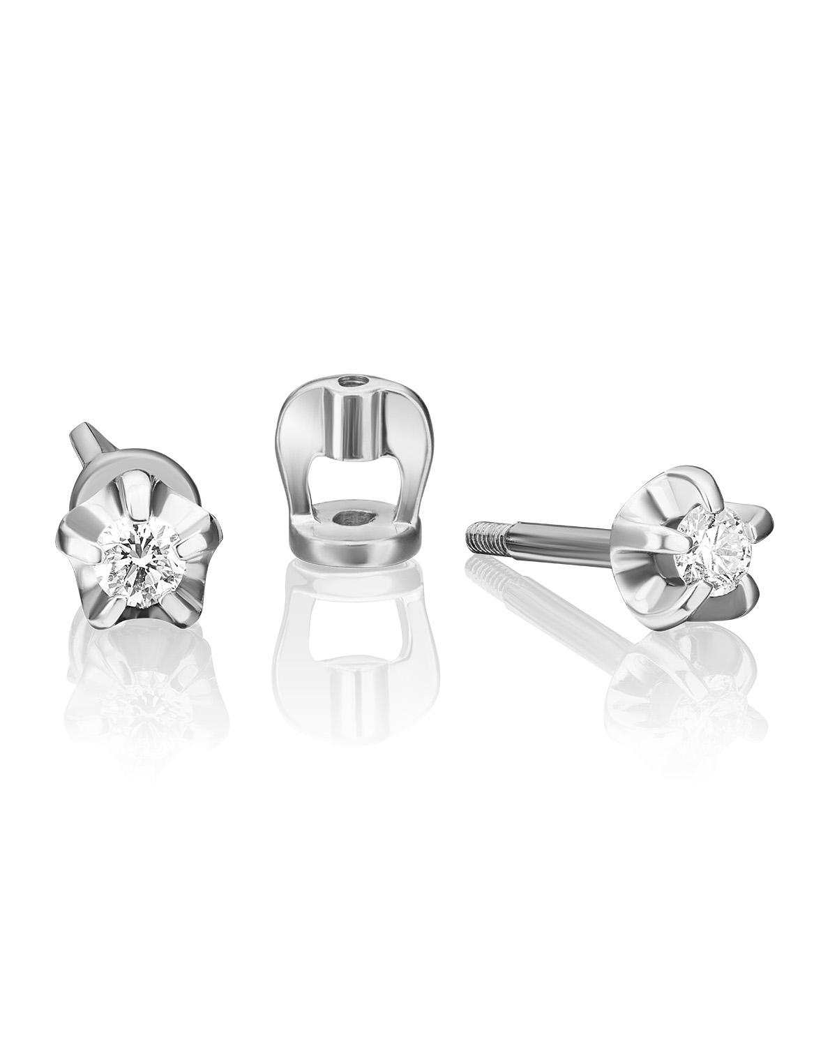 

Серьги из золота PLATINA jewelry 02-0054-00, бриллиант, 02-0054-00