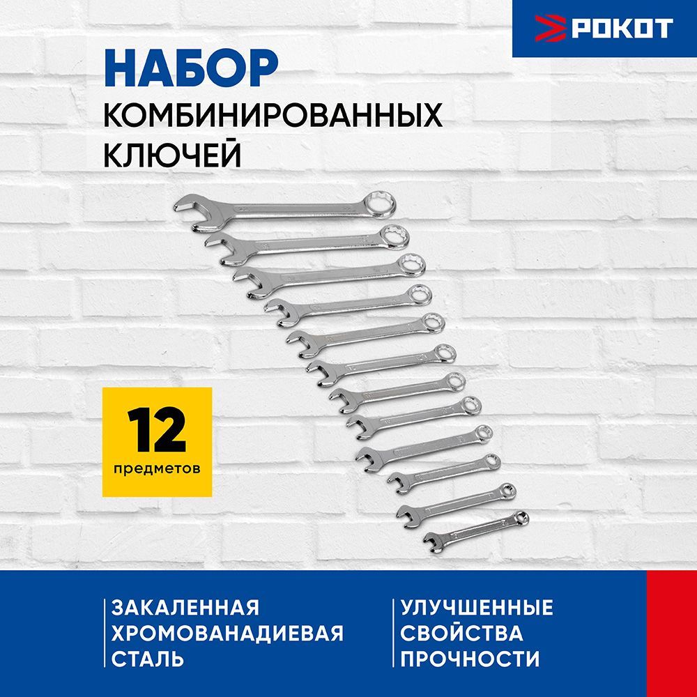 Набор ключей Рокот 736-130