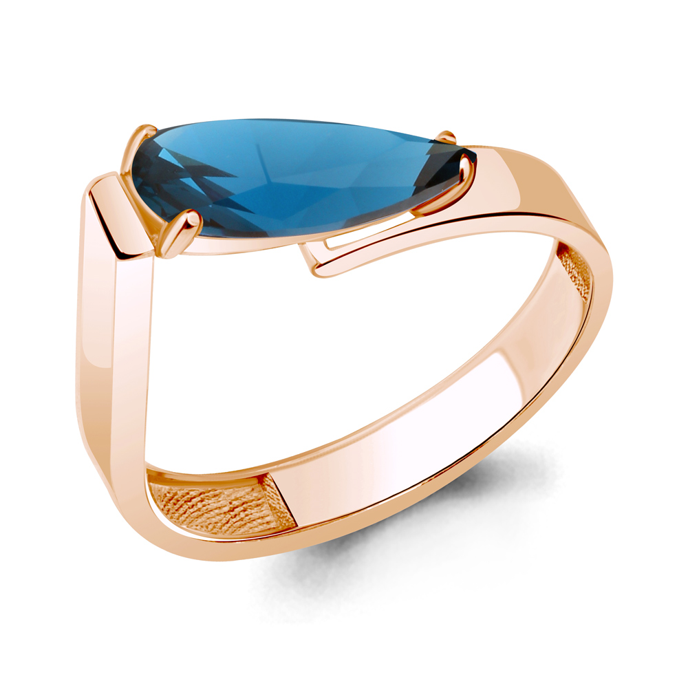 

Кольцо из серебра с топазом искусственным Aquamarine Aquamarine 6964793_925_з р, 6964793_925_з