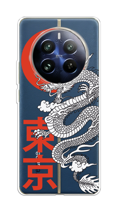 

Чехол на Realme 12 Pro "Китайский дракон", Черный;красный;белый, 2516150-1