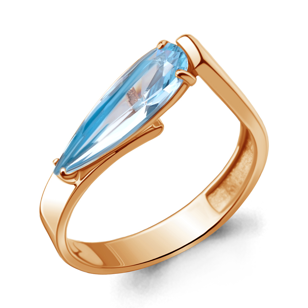 

Кольцо из серебра с топазом искусственным Aquamarine Aquamarine 6964792_925_з р, 6964792_925_з