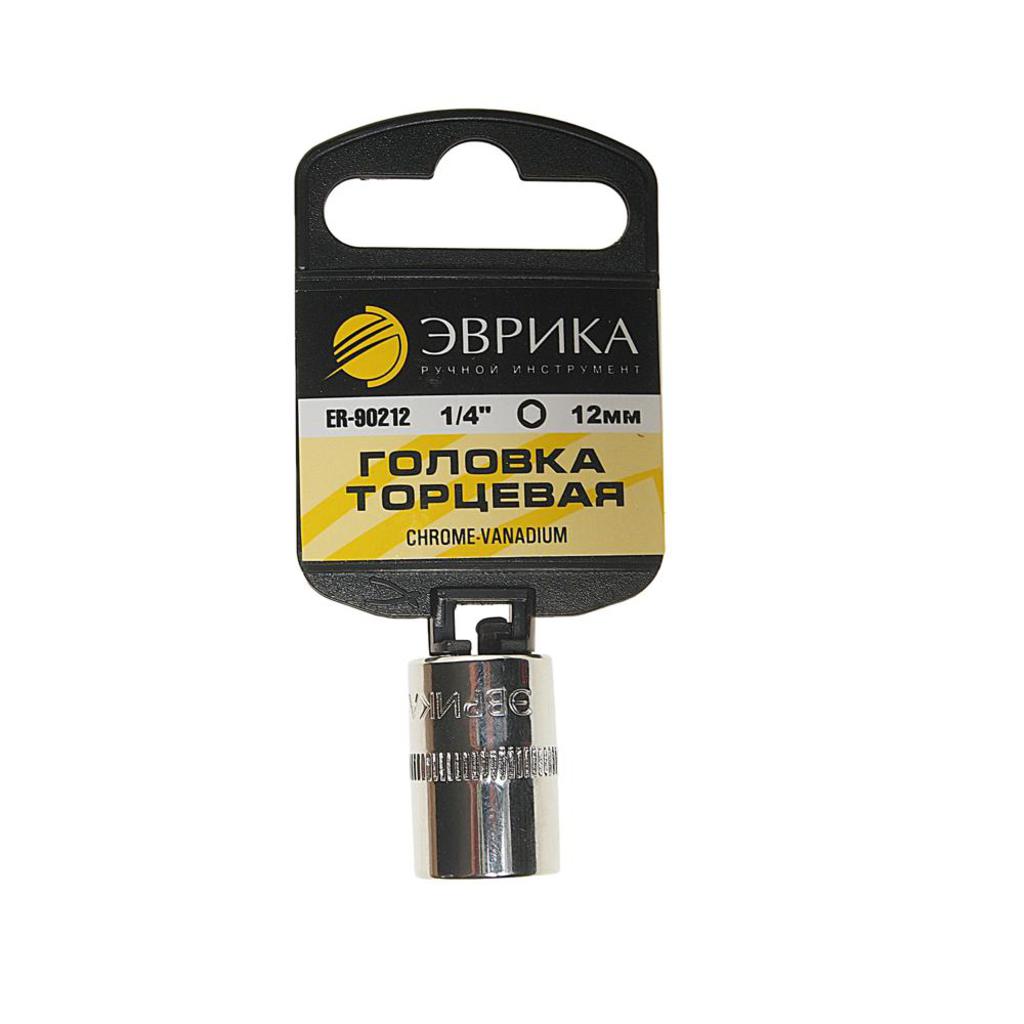 

Головка торцевая 1/4" 12мм с держателем ЭВРИКА ER-90212H