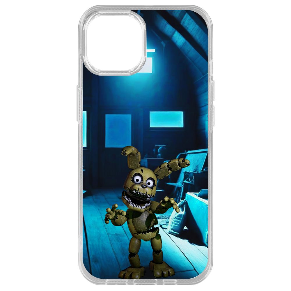Чехол-накладка Krutoff Clear Case ФНАФ - Плюштрап для iPhone 14 Plus