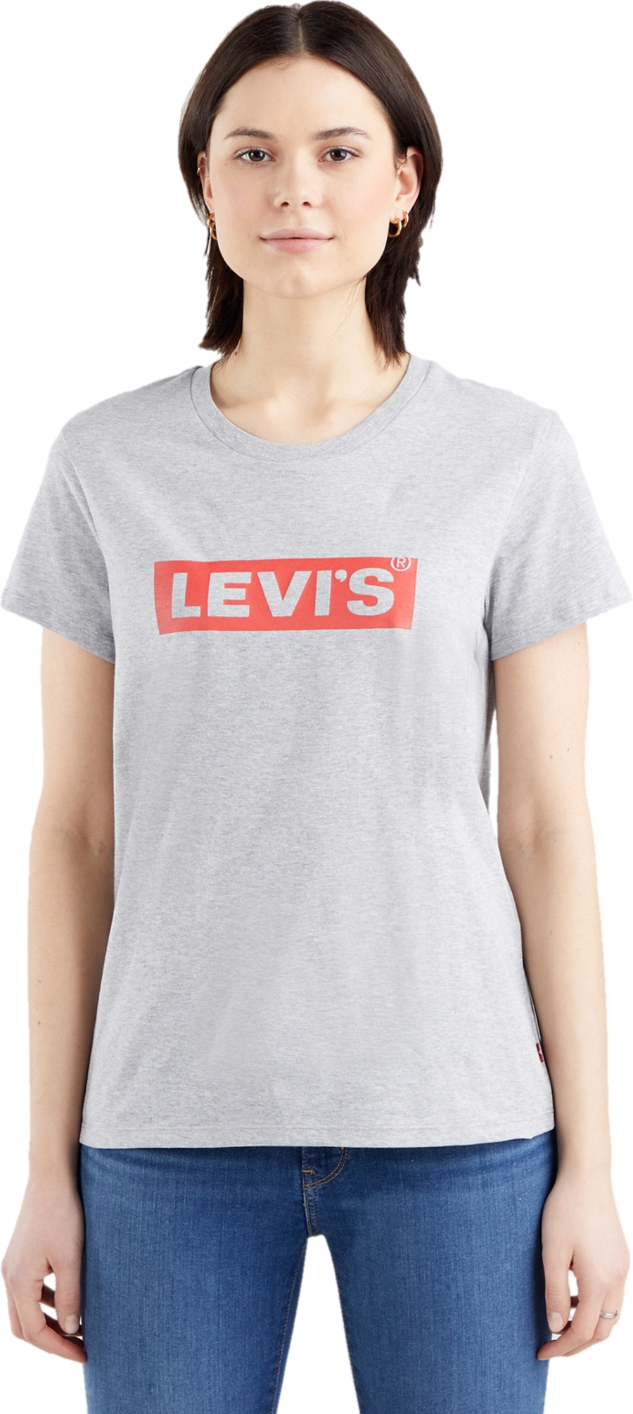 Футболка женская LEVIS Women The Perfect Tee серая XS