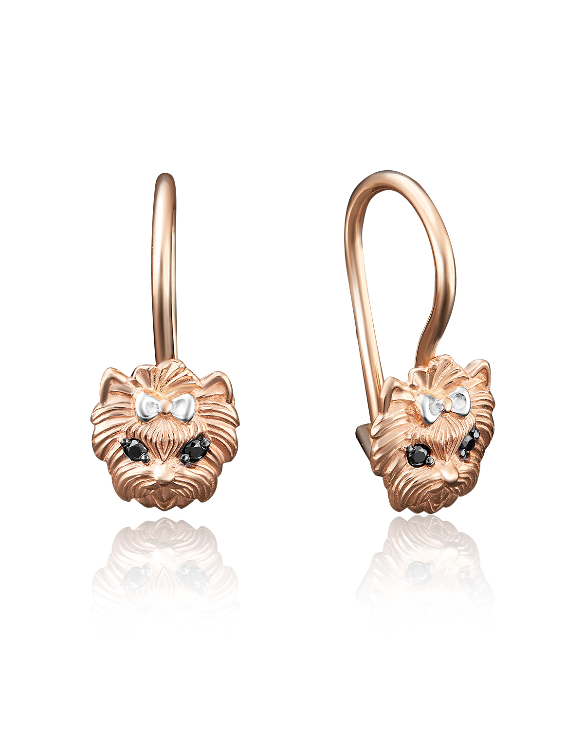 

Серьги из красного золота PLATINA jewelry 02-3853-00, фианит, 02-3853-00