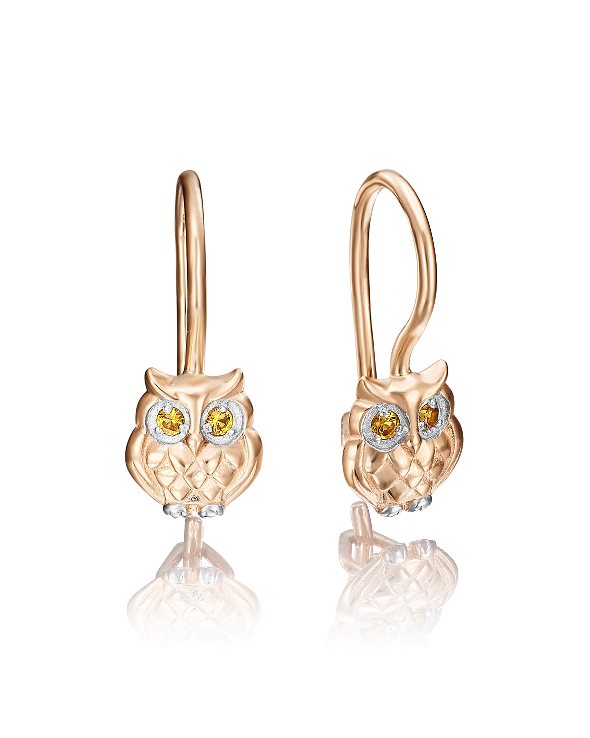 

Серьги из красного золота PLATINA jewelry 02-3846-00, фианит, 02-3846-00