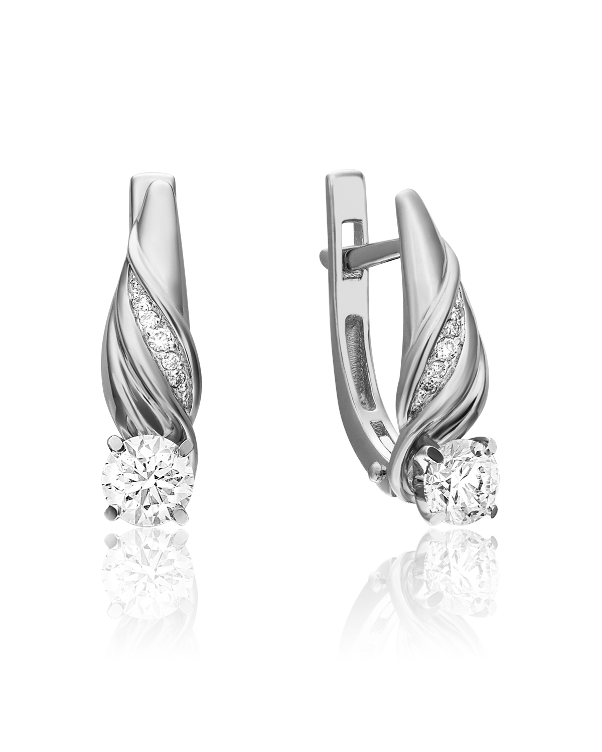 

Серьги из золота PLATINA jewelry 02-3828-00, бриллиант, 02-3828-00