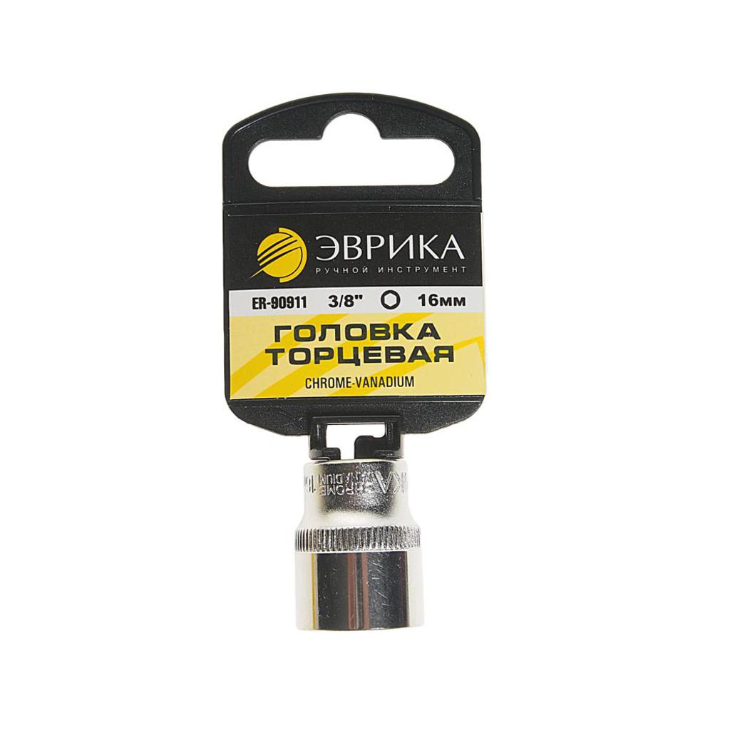 

Головка торцевая 3/8" 16мм с держателем ЭВРИКА ER-90911H