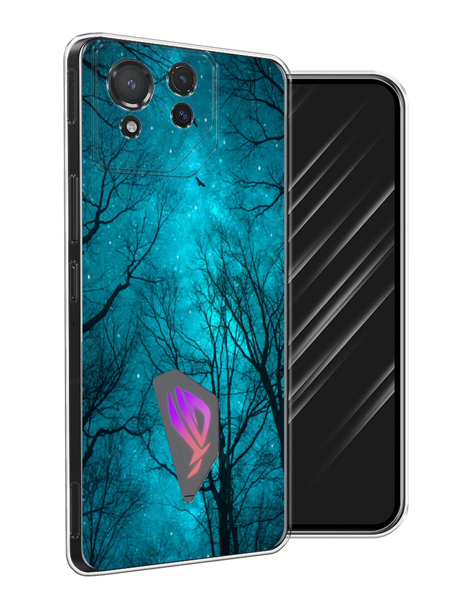 

Чехол Awog на Asus ROG Phone 8 "Сказочный лес", Черный;бирюзовый, 45150-1
