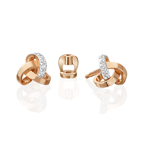 

Серьги из золота с фианитом PLATINA jewelry 02-3416-00-401-1110-03, 02-3416-00-401-1110-03