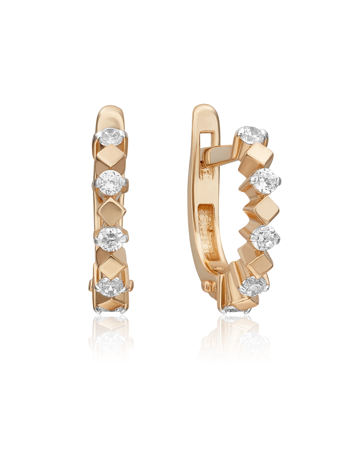 

Серьги из золота PLATINA jewelry 02-2975-00, фианит, 02-2975-00