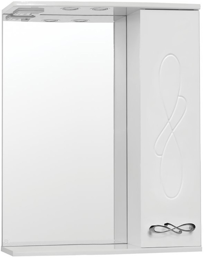 

Зеркало-шкаф Style Line Венеция 65 65 x 16 x 83 см белый с подсветкой, Венеция