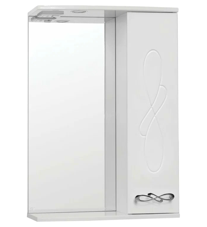 

Зеркало-шкаф Style Line Венеция 55 55 x 16 x 83 см белый с подсветкой, Венеция