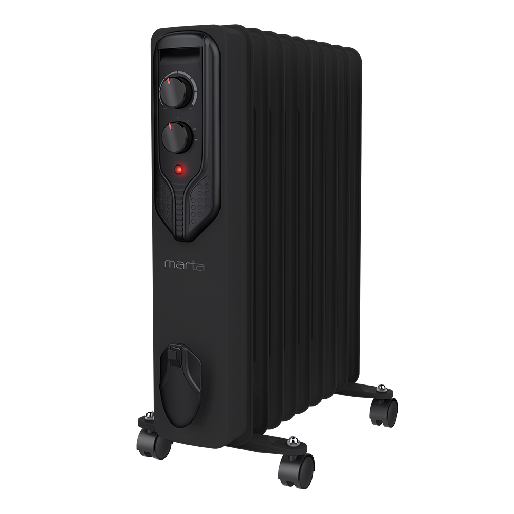 

Масляный радиатор Marta MT-OH2429C черный, MT-OH2429C