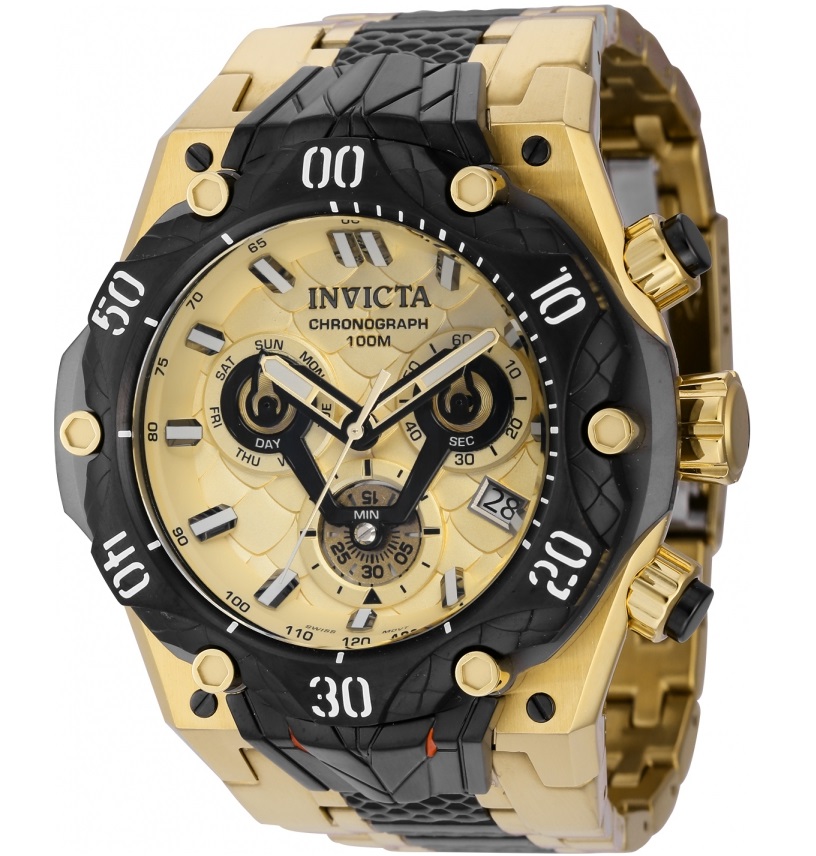 

Наручные часы мужские INVICTA 37635 золотистые, 37635