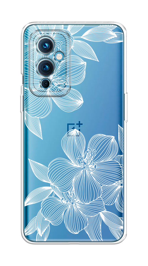 

Чехол на OnePlus 9 LE2110 "Крокус", Белый;прозрачный, 152750-1