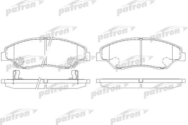 

Колодки тормозные дисковые передн KIA: RETONA 99-, SPORTAGE 94-03 PATRON PBP1536