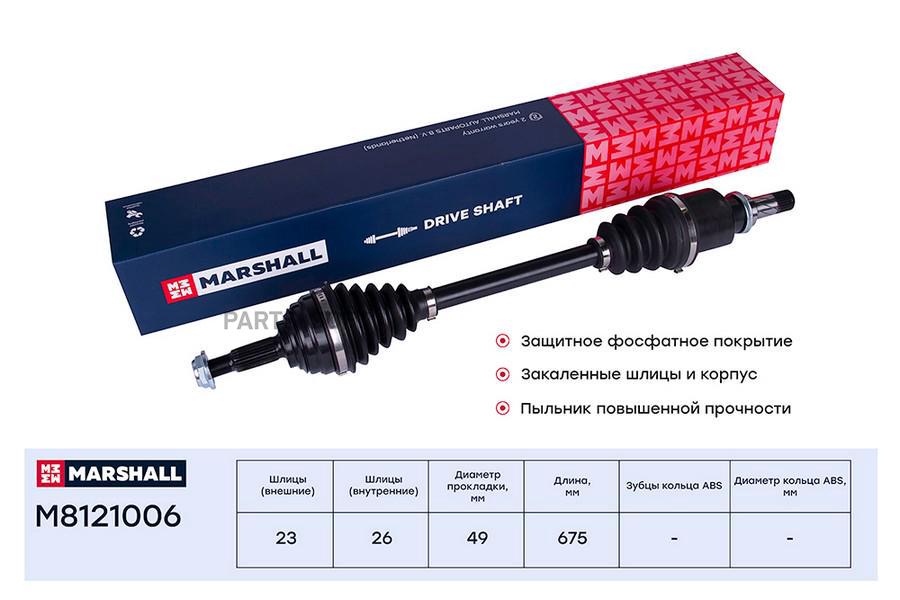 

Привод в сборе левый (без ABS) Renault Megane II 02- ;SKF VKJC 8654 ;OEM 391016376R;