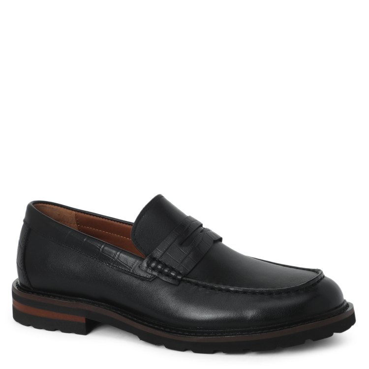 

Лоферы мужские Tendance YA-22150 черные 44 EU, Черный, YA-22150