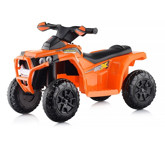 Электромобиль Oubaoloon детский Квадроцикл, 1 мотор 20 ВТ, оранжевый пылесос детский oubaoloon свет белые шарики из пенопласта6710a