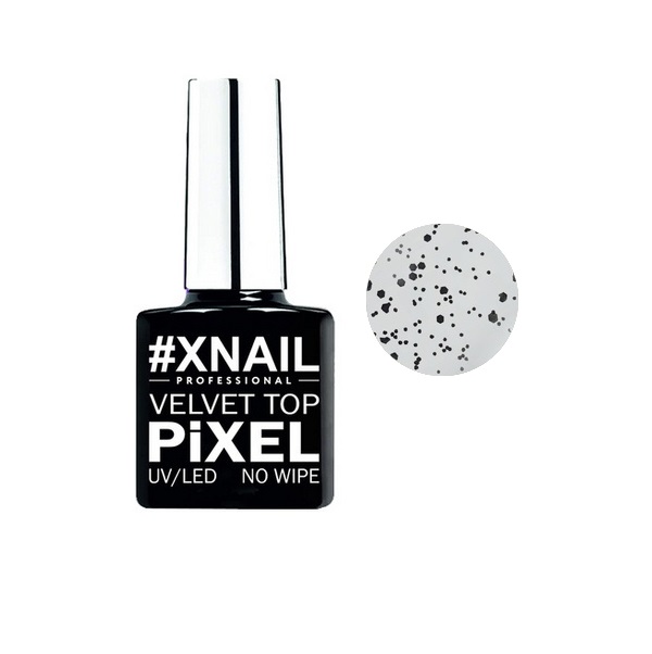 

Xnail, Топ для гель-лака Pixel Velvet №6