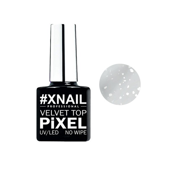 фото Xnail, топ для гель-лака pixel velvet №1