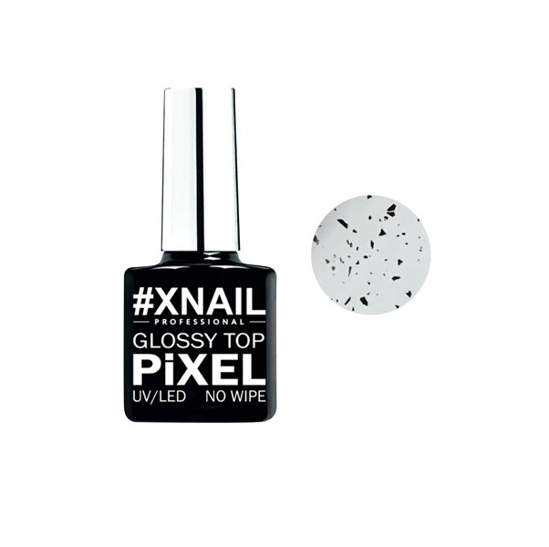 фото Xnail, топ для гель-лака pixel glossy №2