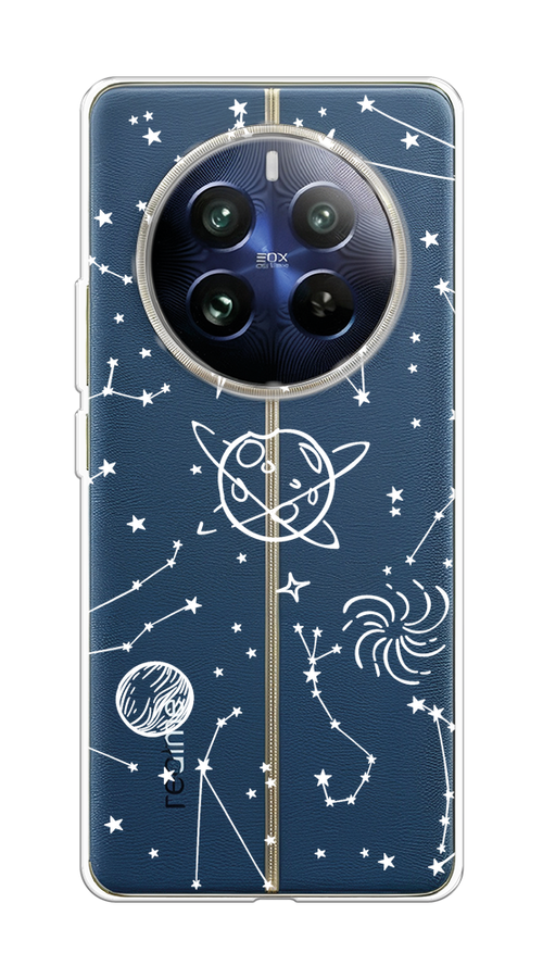 

Чехол на Realme 12 Pro "Планеты в космосе", Белый, 2516150-1