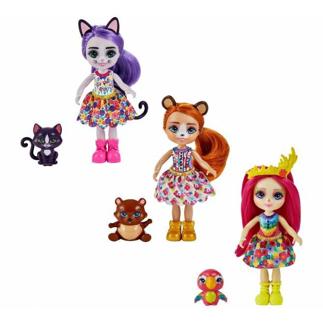 

Кукла Mattel Enchantimals Сестричка с питомцем 10 см в ассортименте