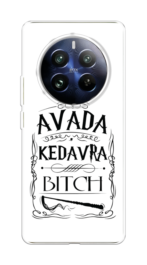 

Чехол на Realme 12 Pro "Avada kedavra bitch", Белый;серый;черный, 2516150-1