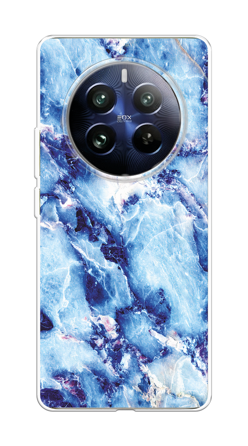 

Чехол на Realme 12 Pro "Мрамор с синими прожилками", Синий, 2516150-1