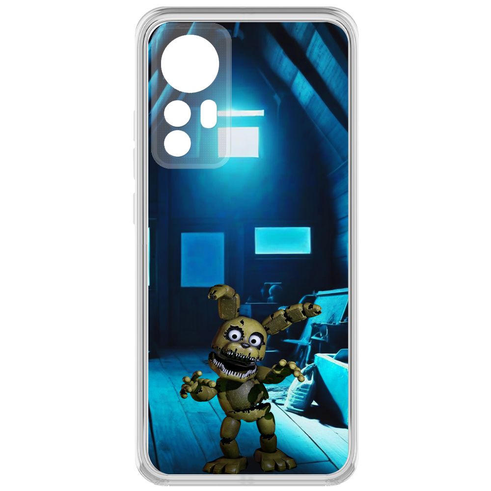 

Чехол-накладка Krutoff Clear Case ФНАФ - Плюштрап для Xiaomi 12, Прозрачный