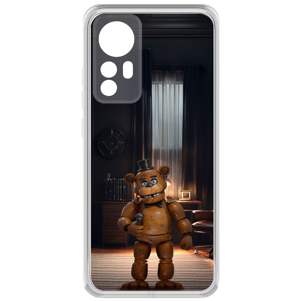

Чехол-накладка Krutoff Clear Case ФНАФ - Медведь Фредди для Xiaomi 12, Прозрачный