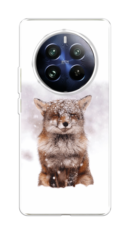 

Чехол на Realme 12 Pro "Зимняя лиса", Белый;серый;коричневый, 2516150-1