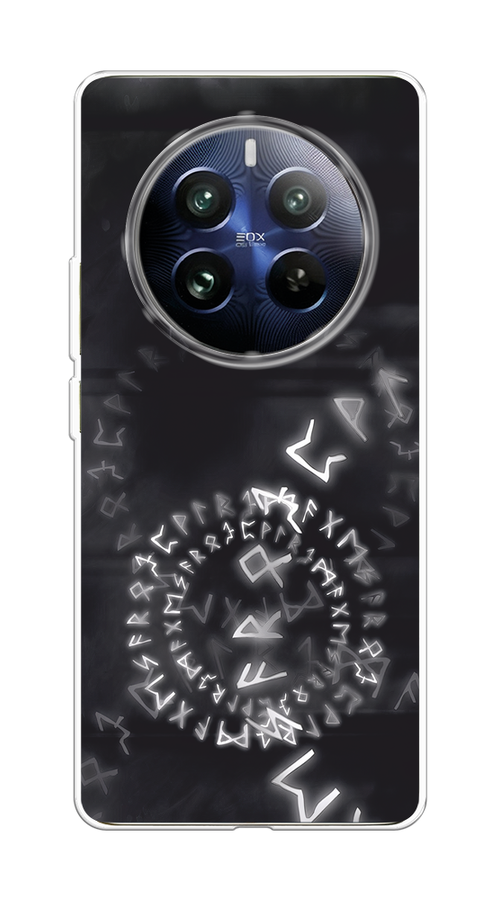 

Чехол на Realme 12 Pro "Руны", Серый;черный, 2516150-1