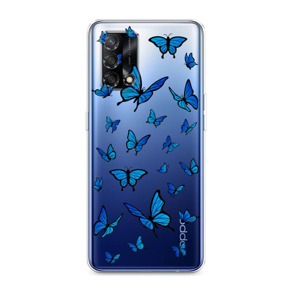 

Чехол Awog на Oppo A74 "Синие бабочки", Разноцветный, 256050-1