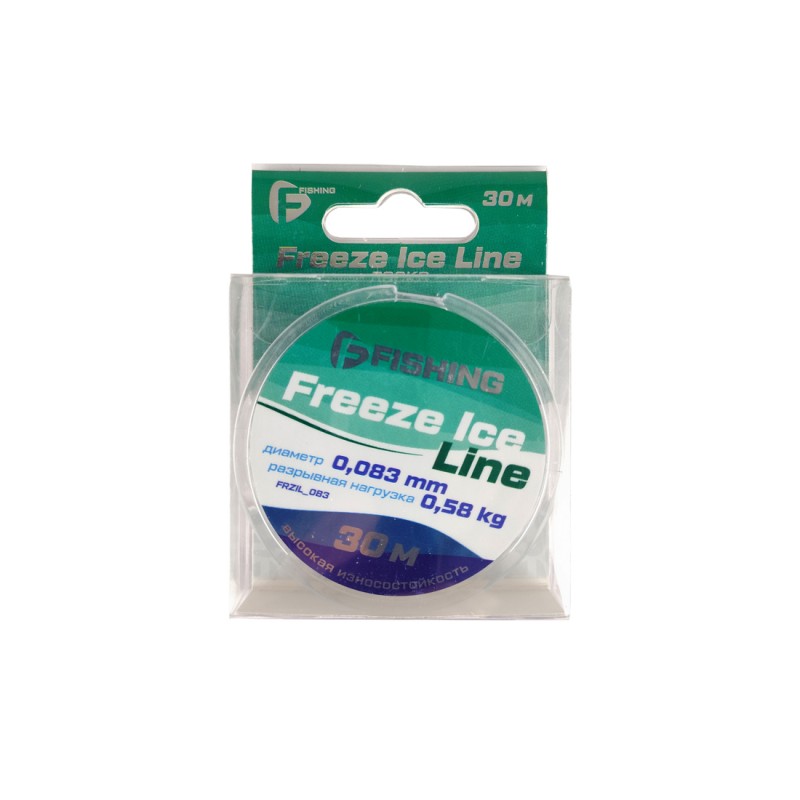 Леска F-FISHING Freeze Ice Line 30м 0,083мм 0,58кг