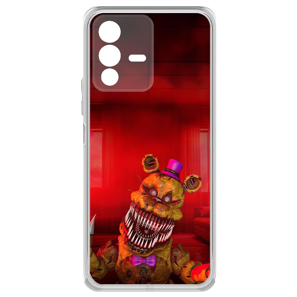 

Чехол-накладка Krutoff Clear Case ФНАФ - Фредди атакует для Vivo V23, Прозрачный
