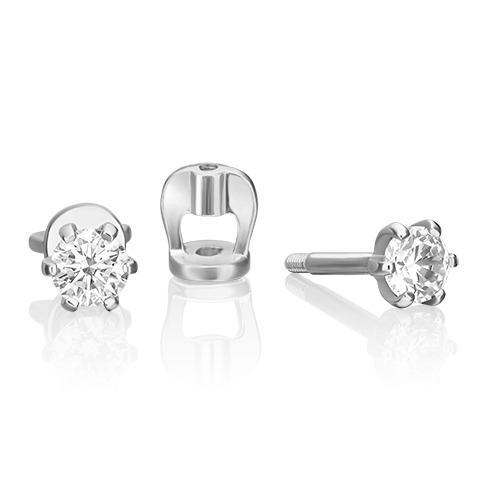 

Серьги из золота с фианитом PLATINA jewelry 02-2071-00-401-1120-03, 02-2071-00-401-1120-03