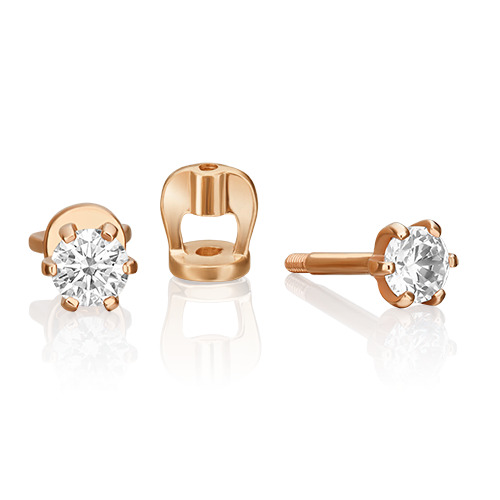 

Серьги из золота с фианитом PLATINA jewelry 02-2070-00-401-1110-03, 02-2070-00-401-1110-03