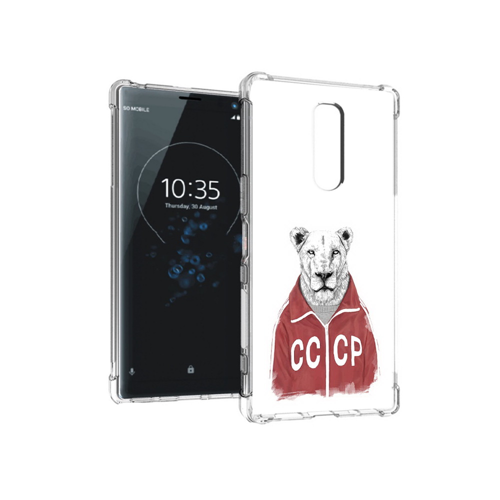 

Чехол MyPads Tocco для Sony Xperia 1 львица ссср (PT141276.244.450), Прозрачный, Tocco