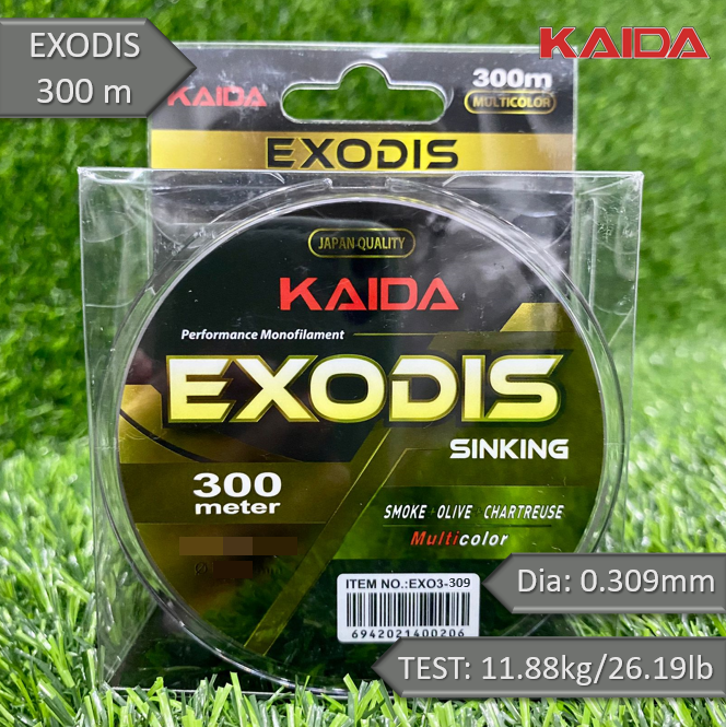 Леска тонущая монофильная карповая KAIDA EXODIS 300м 0.309mm