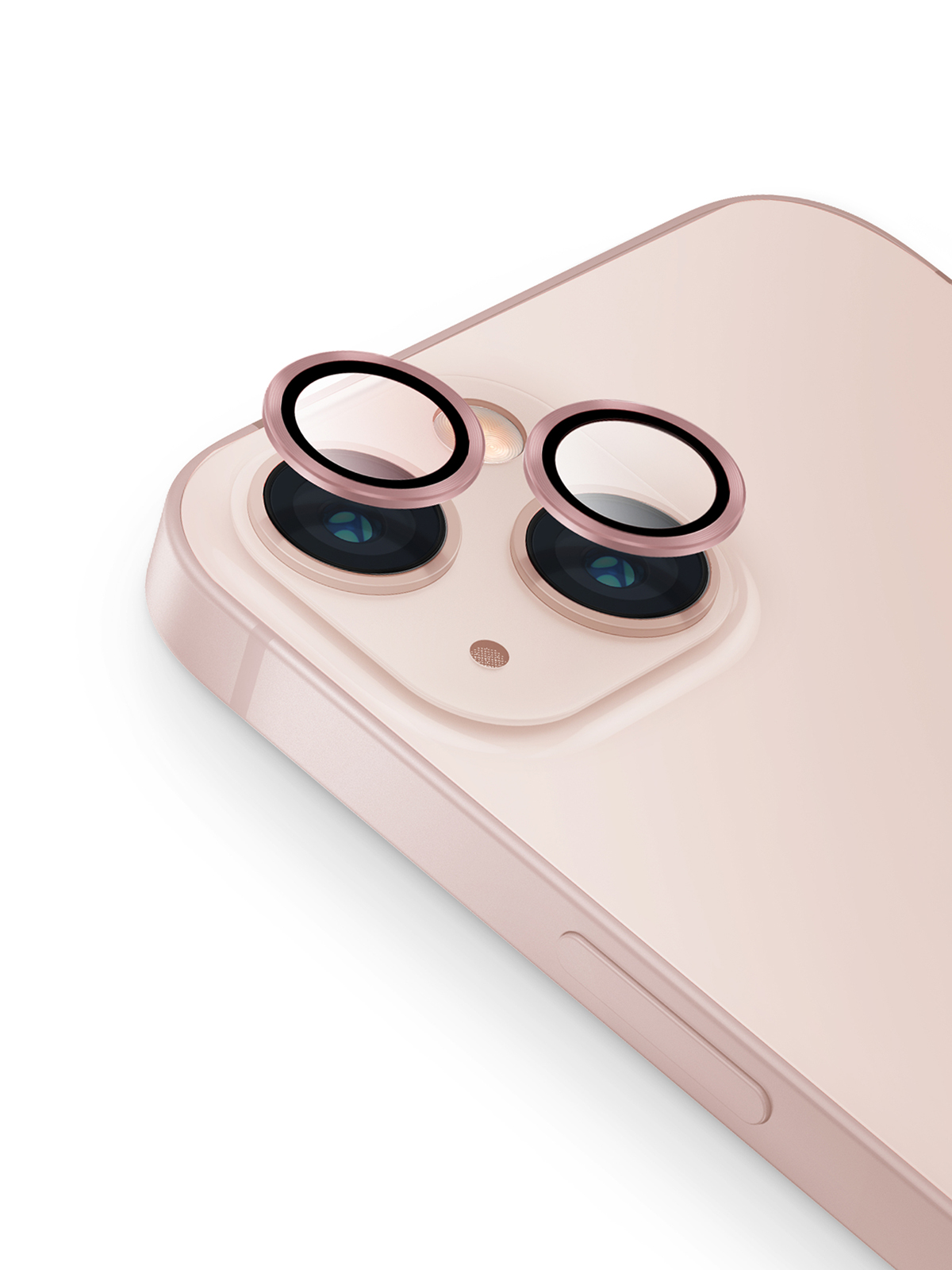 Защитное стекло Uniq для камеры iPhone 13/13 Mini розовый