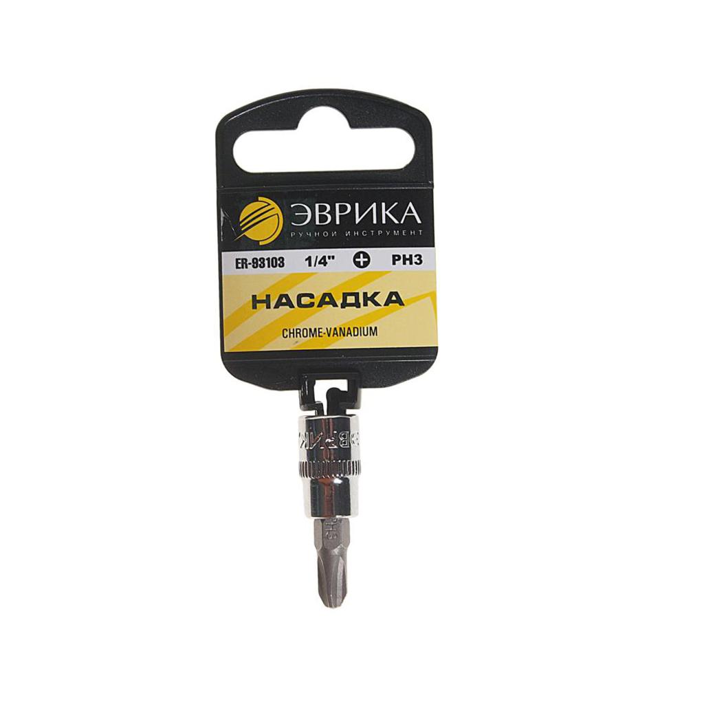 

Бита-головка 1/4" PH3х37мм с держателем ЭВРИКА ER-93103H