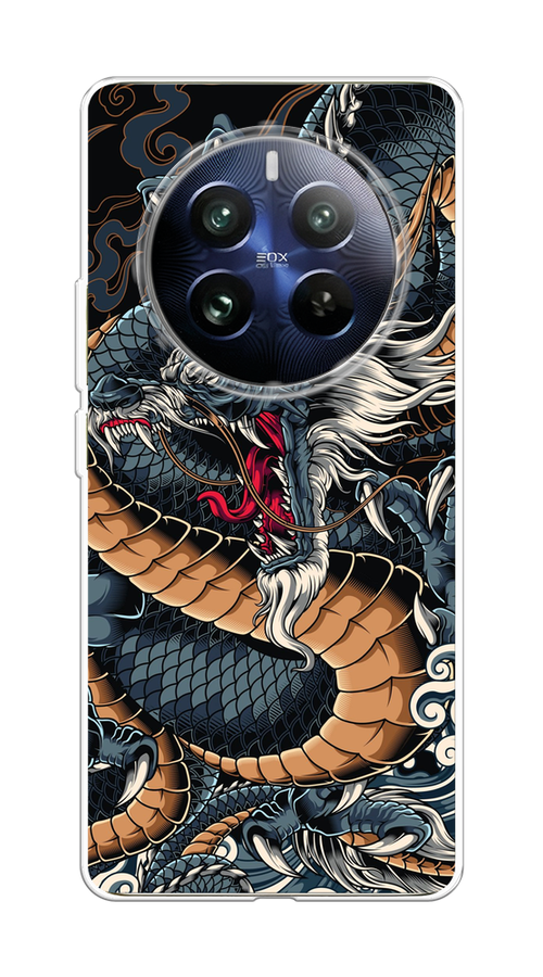 

Чехол на Realme 12 Pro "Japanese Dragon", Коричневый;черный;синий, 2516150-1