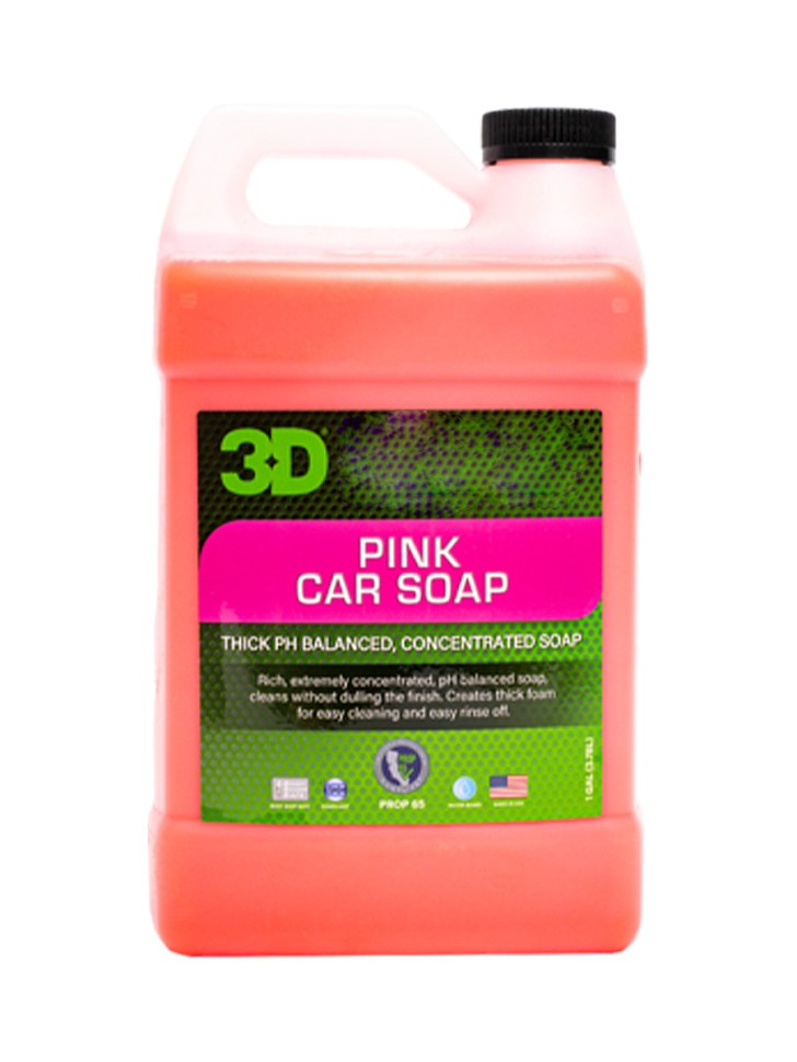 

Автошампунь 3D Pink Car Soap - концентрированный шампунь 3,78л