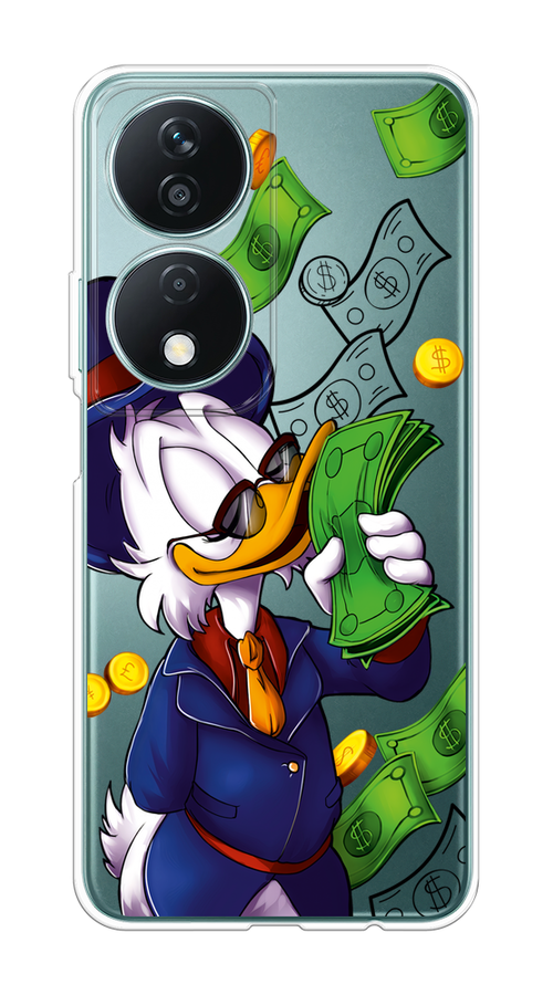 

Чехол на Honor X7B "Scrooge McDuck with Money", Синий;зеленый;белый, 6123350-1