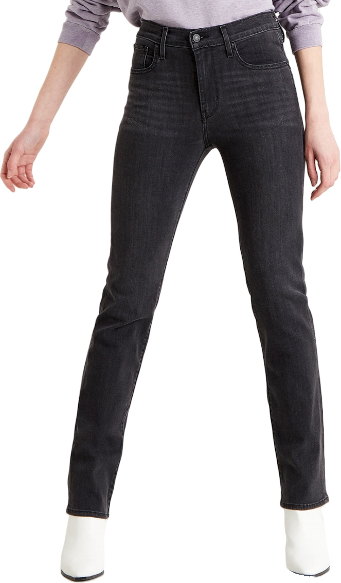 

Джинсы женские LEVIS Women 724 High Rise Straight Jeans черные 24/30, Черный, Women 724 High Rise Straight Jeans