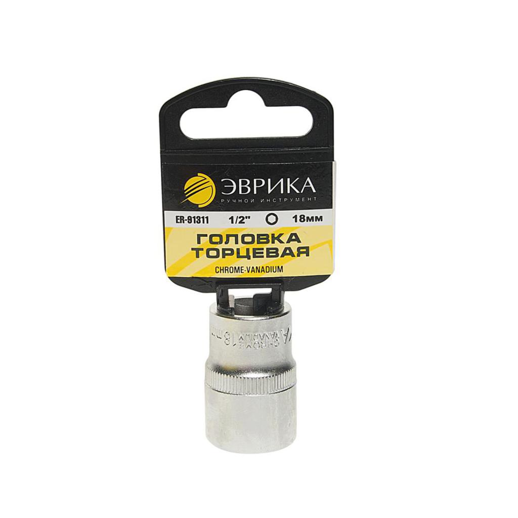 

Головка торцевая 1/2" 18мм с держателем ЭВРИКА ER-91311H